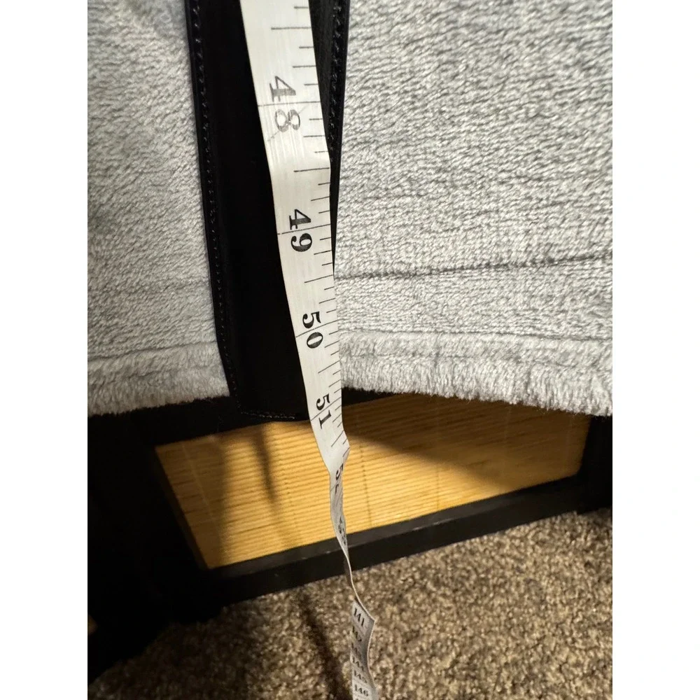 Perry‎ Ellis Mens Black Genuine Leather Dress Belt Size 44 1P35150